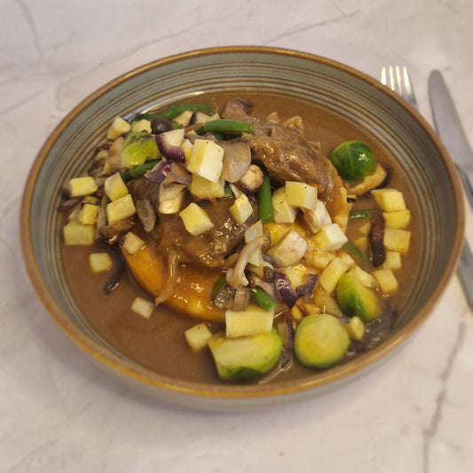 Gebraiseerde varkenswang