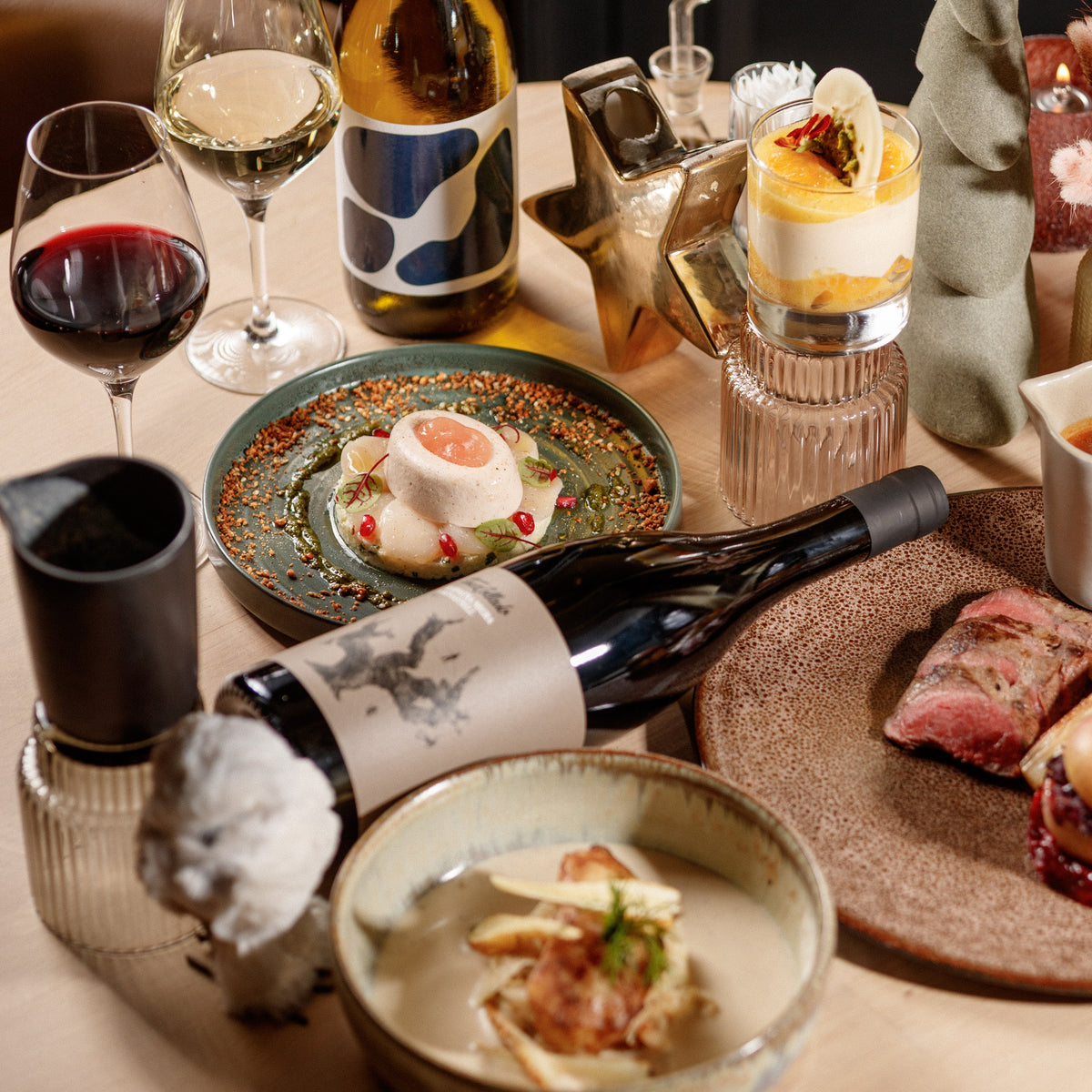 Feestmenu Kerst en Nieuwjaar 2026 van Restaurant Arno in Beveren, keuze uit 3 of 4 gangen