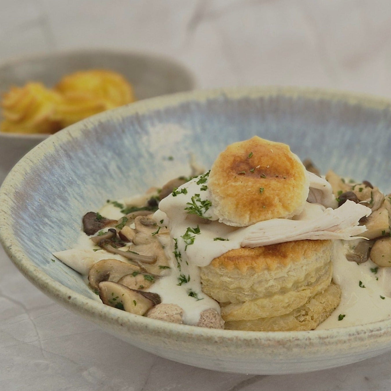 Arno’s vol-au-vent met hoevekip, gehaktballetjes en champignons van Arno’s to go in Beveren